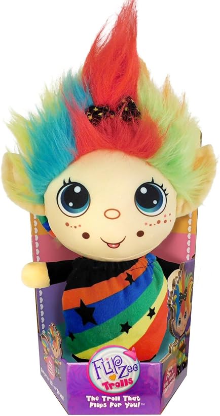 Flip Zee Girls Trolls Rainbow Galore